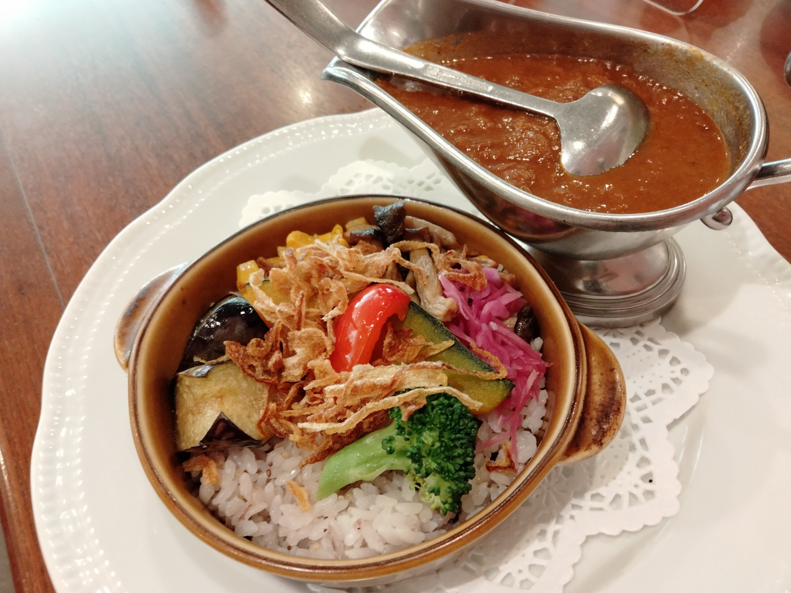 ベジタブルカレー＆雑穀ごはん Vegetable Curry & Mixed Grain Rice ￥1,463